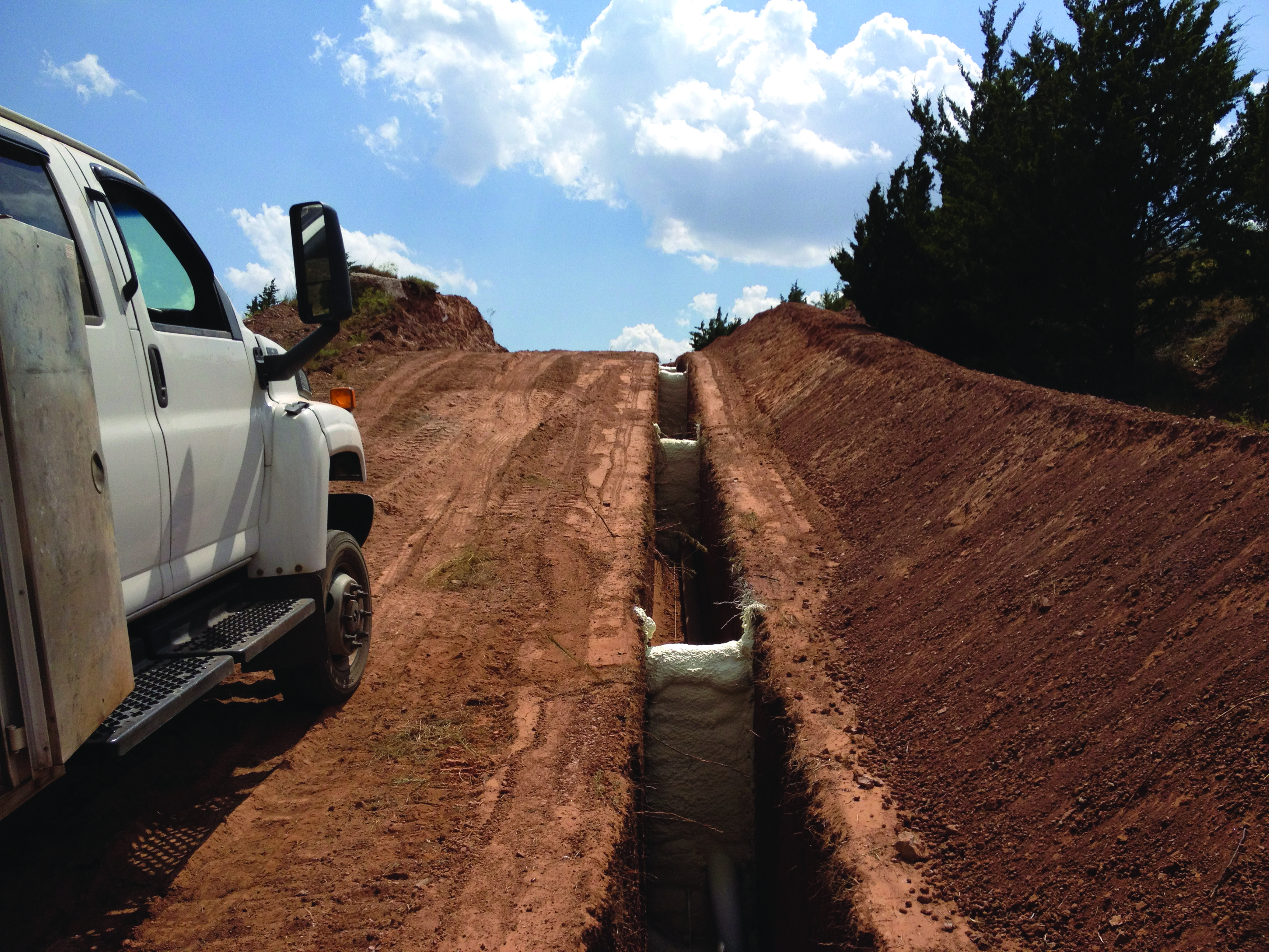 Spray Foam Trench Breakers San Antonio, Victoria | Pipeline Trench